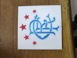 Rangers Beermats 1959 crest and 5 Stars crest
