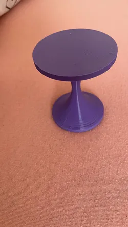 Stolek kruhový pro panenky - Round table for dolls