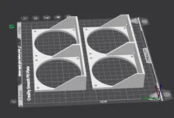 Support of wall for 80mm fan for inverter