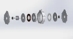 Axial Flux Electric Engine