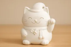 Christmas Maneki-Neko – Lucky Cat Figurine
