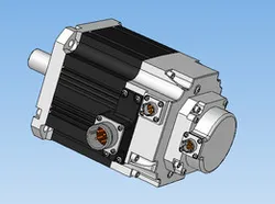 DC servo motor with brake