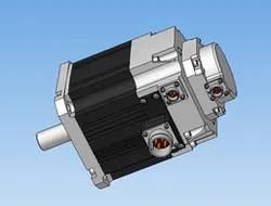 DC servo motor with brake