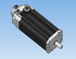 DC servo motor with electric brake