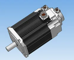 DC servo motor with electric brake