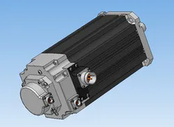 DC servo motor with electric brake