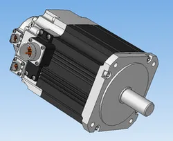 DC servo motor with electric brake