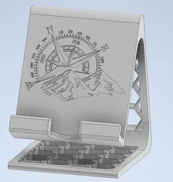 Fișiere pentru imprimante 3D | Fișier 3MF | Phone stand mauntains