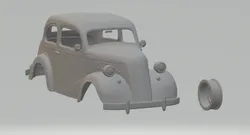 fordanglia 2door e494a 1949 3D Print Model in Vehicle 369092