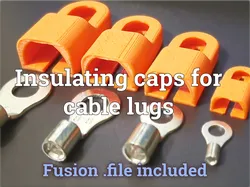 Insulating caps for cable lugs