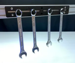 MT-SYSTEM Holder L: Universal hook plate 245mm (Universalhaken-Trägerplatte)