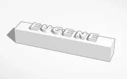 Name tag for fish or plaque for Item