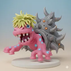 Shellmon Digimon Creature Model