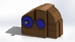 Speed reducer gear box (gear ratio 3:1)