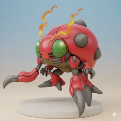 Tentomon Digimon Creature Model