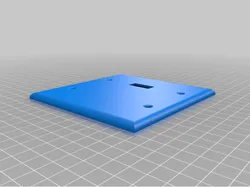 2 Gang, Single Switch Wall plate