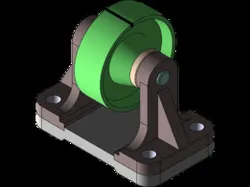 Belt roller support assembly