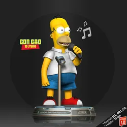Characters & Creatures STL Download - Singer Homerby nlsinh