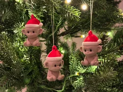 Christmas Monkey Ornament