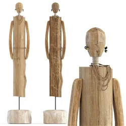 deco object african man woman