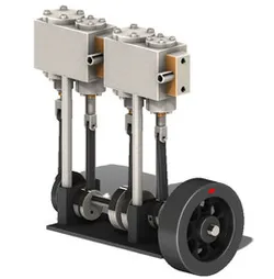 Double Cylinder Steam Engine