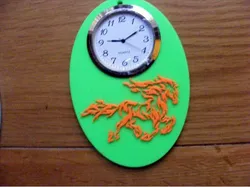exploded horse clock