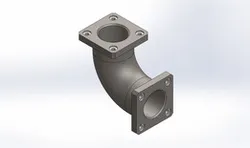 FLANGE ELBOW 90-degree sweep