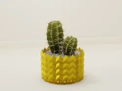 Home Decorations & Ornaments STL Descărcare - ghiveci zigzag 78 - 3D Print BooK