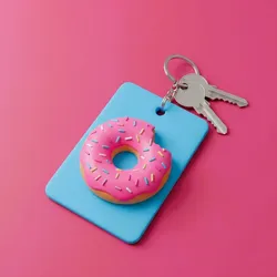 Homer's Donut Keychain