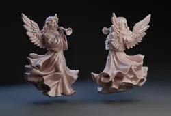 Nativity Angel with Trumpet