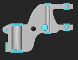 nTopology Masking Plugs for Drill Press Casting