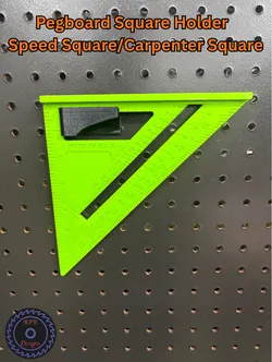 Pegboard Square Holder - Speed Square/Carpenter Square