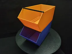 Stackable Workshop Storage Bin With Retaining Bar