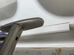 Wet shelf for kitchen sink edge