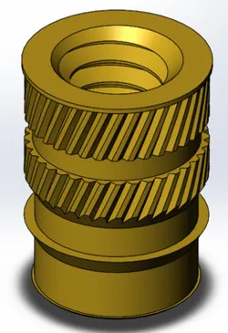 1/4-20 X 1/2" Brass Heat Set Insert