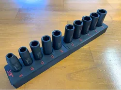 3/8in Metric Deep Socket Tray