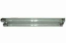 45 Degree Surface Mount Explosion Proof Emergency LED light - 4 foot 2 lamp - Backup Ballast - C1D1