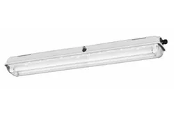 72W Explosion Proof Fluorescent Fixture - (2) 4' 36W Lamps - 220/240V AC - ATEX/IECEx