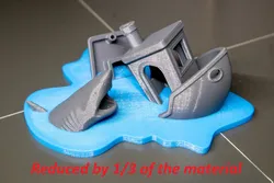 A Benchy lBenchy Wreck at Sea - JAWS Edition - Reduced by 1/3 of the Material