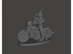Bad Cop / Bronze 20mm Biker - Dark Future / Gasland Miniature