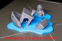Benchy Wreck at Sea - Diver Edition [2 Models] - Reduced by 1/3 of the Material