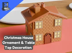 Christmas Themed House Ornament