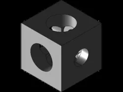 Cubo 3 vías - Perfil 2020 - Conector/Soporte