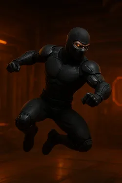 Cyber Ninja Assassin - Cyberpunk Ninja Statue