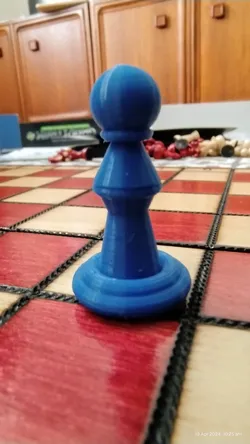 Fișiere pentru imprimante 3D | Fișier 3MF | Pion de șah personalizat realizat în Blender (și a doua versiune).