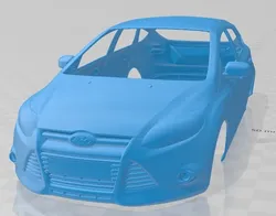 focus hatchback 2011 printable body car 3D Print Model in Automotive 369882