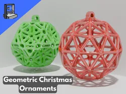 Geometric Christmas Ornaments