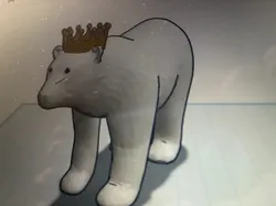 Polar Bear with crown