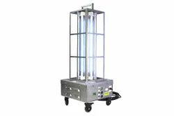 Portable Industrial UV Sanitation Light - Kills 99% of Viruses - 1,000 sq.ft. Area - (8) UVC Lamps - Digital Timer - 25' SOOW Cord
