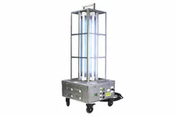 Portable Industrial UV Sanitation Light - Kills 99% of Viruses - 1,000 sq.ft. Area - (8) UVC Lamps - Digital Timer - 25' SOOW Cord - Wireless Remote